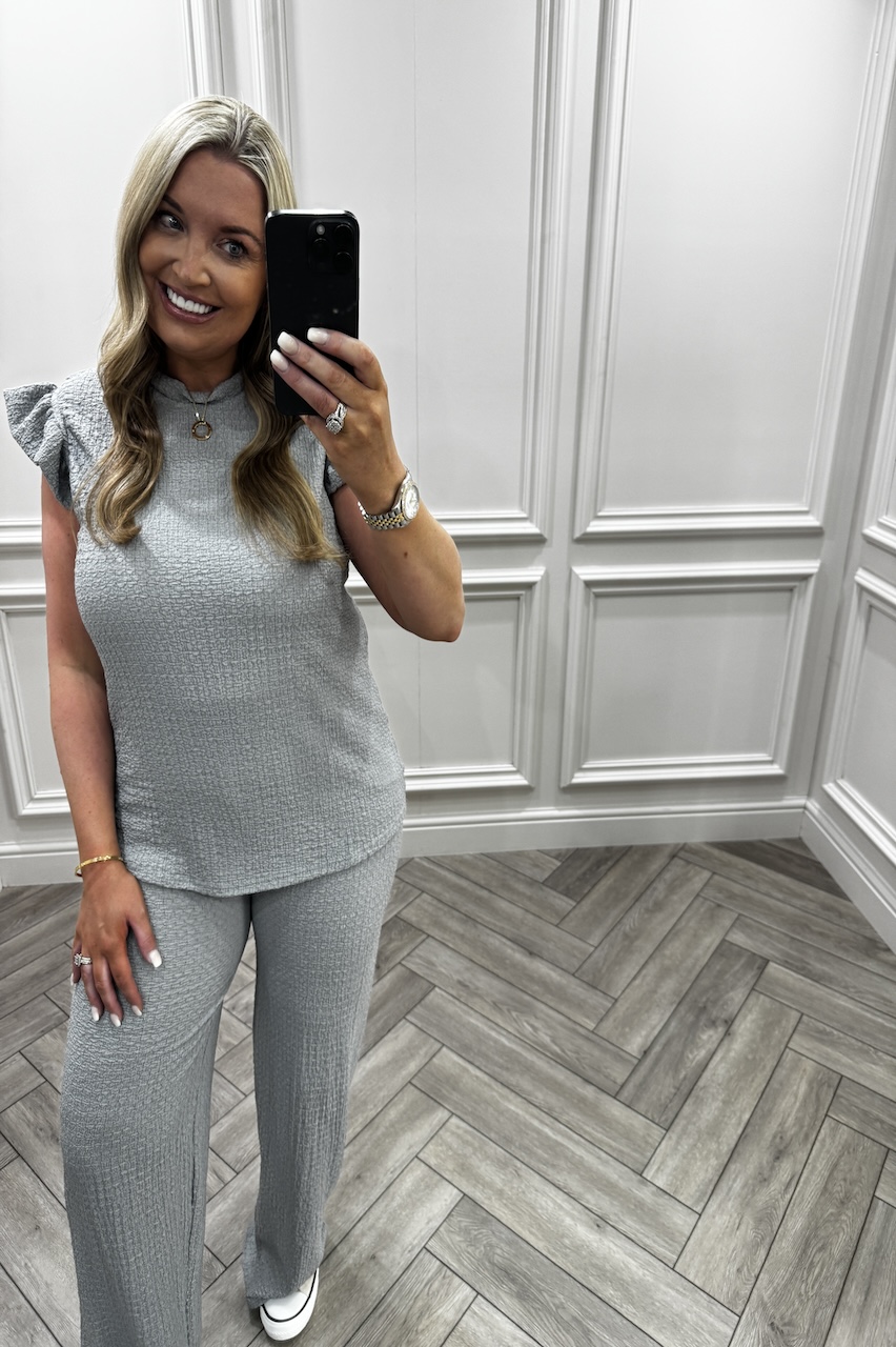 Light Grey Summer Breeze Trouser Set