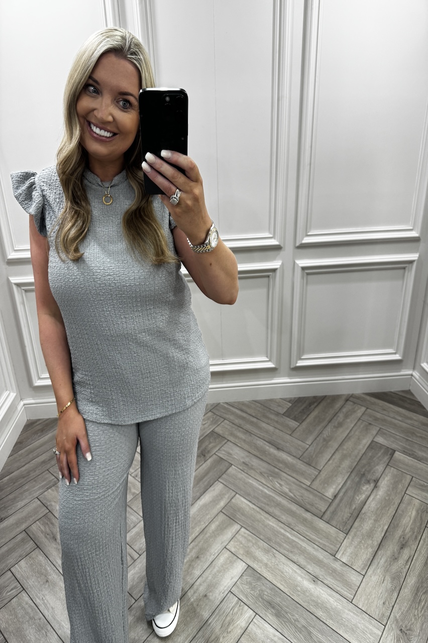 Light Grey Summer Breeze Trouser Set