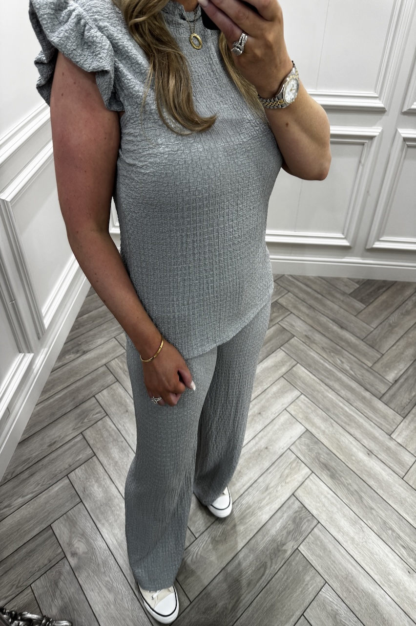 Light Grey Summer Breeze Trouser Set