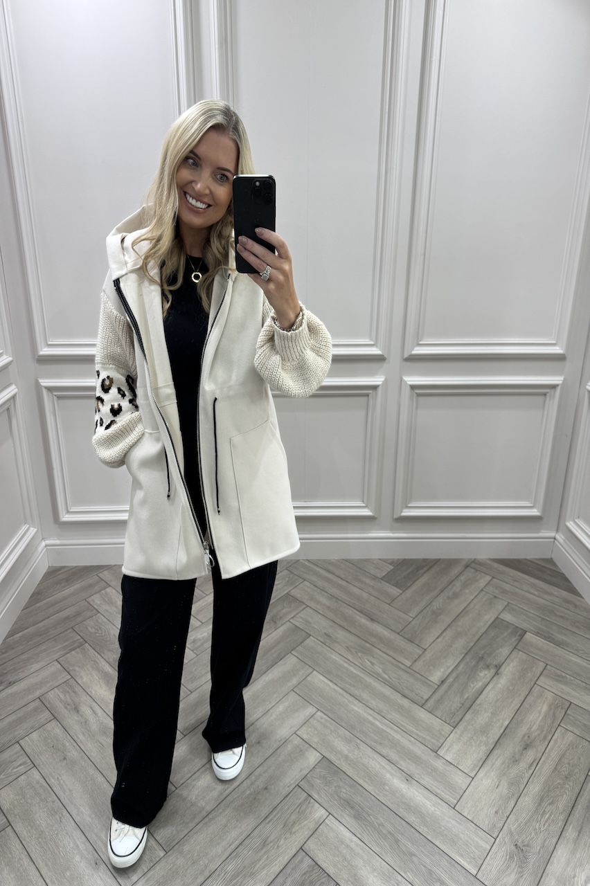 Beige Leopard Snuggles Jacket 