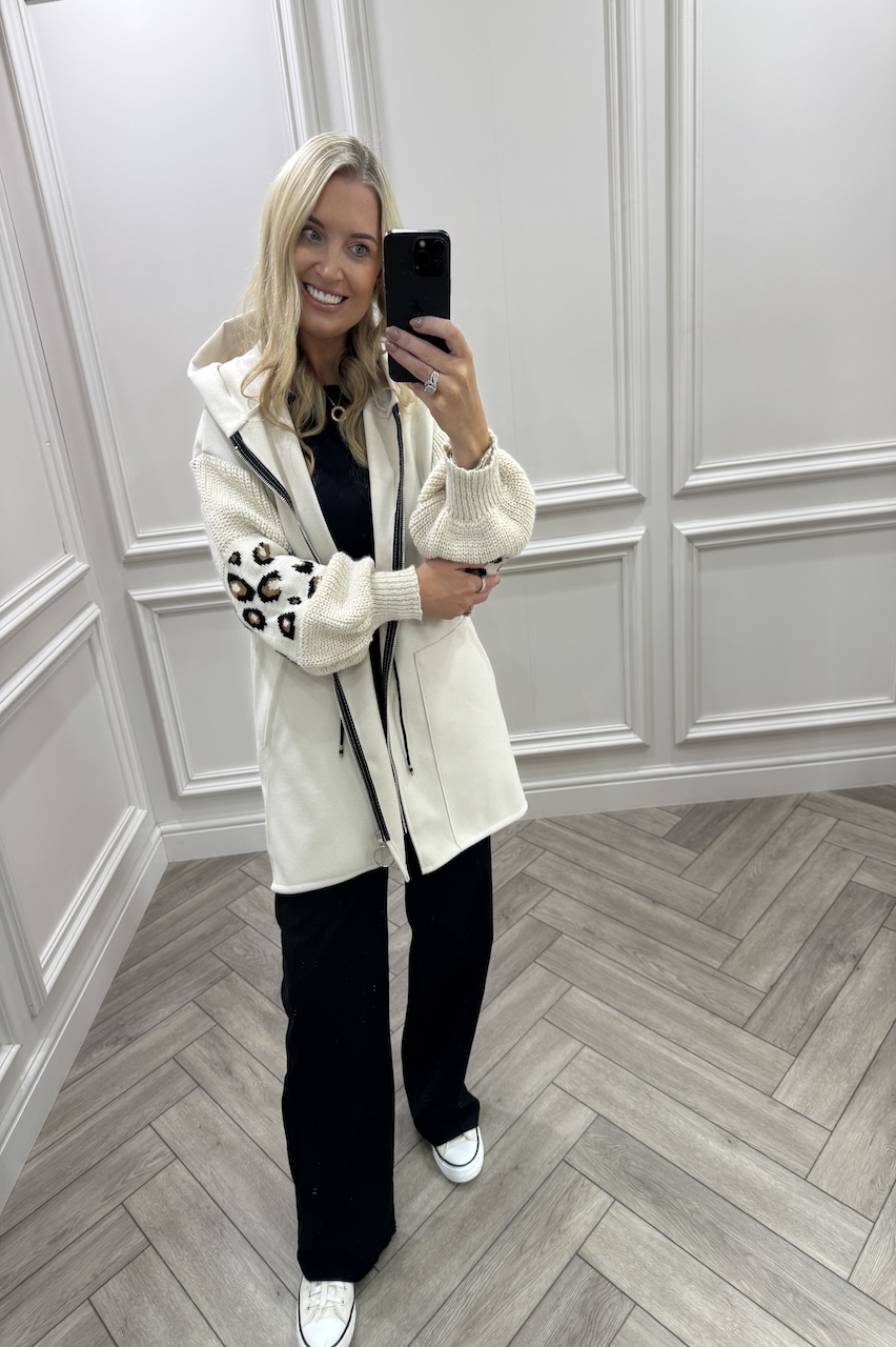Beige Leopard Snuggles Jacket 