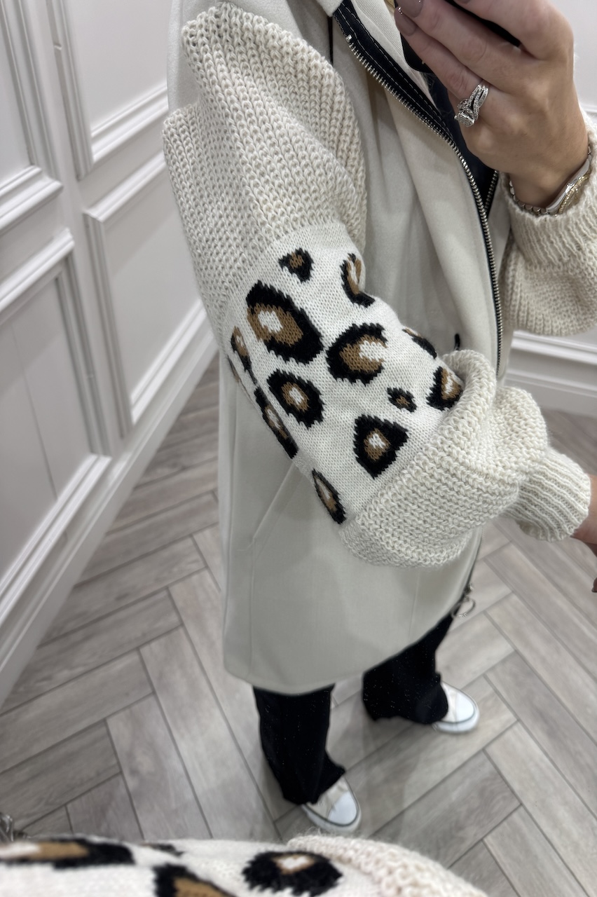 Beige Leopard Snuggles Jacket 