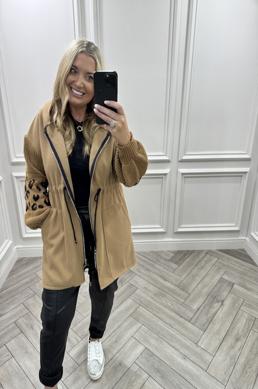 Tan Leopard Snuggles Jacket 