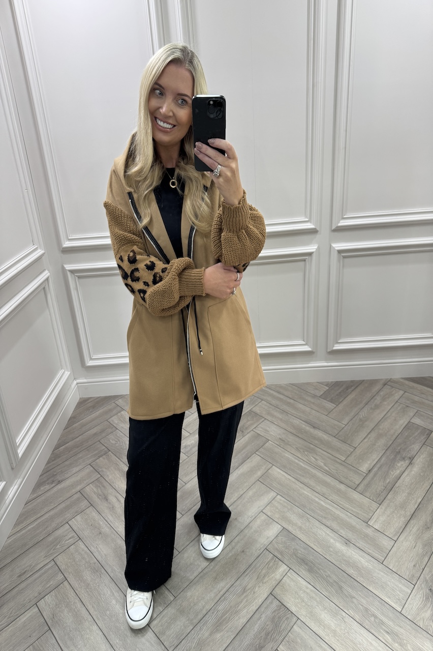 Tan Leopard Snuggles Jacket 