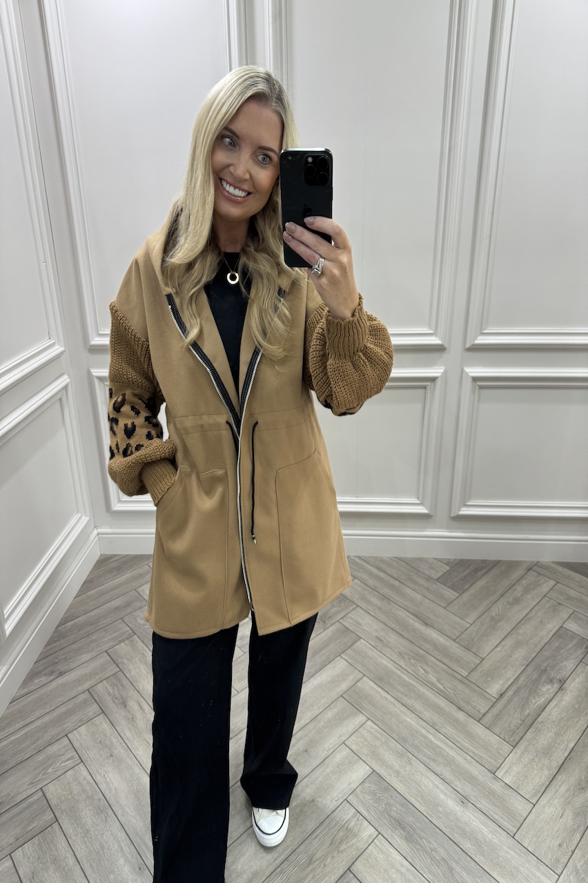 Tan Leopard Snuggles Jacket 