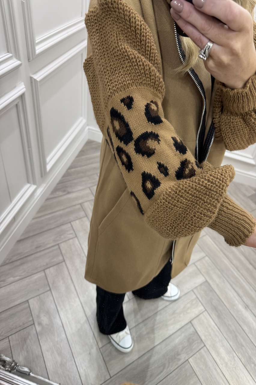 Tan Leopard Snuggles Jacket 