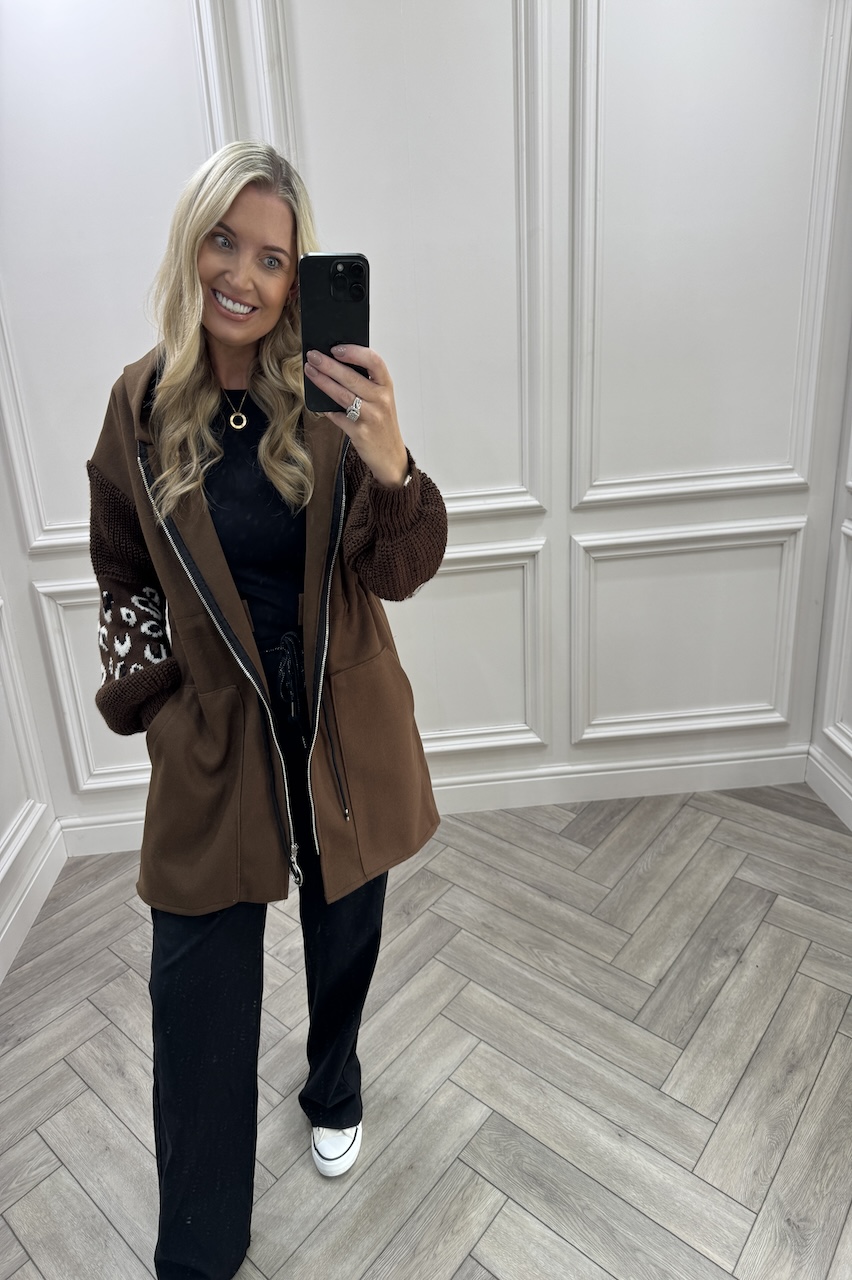 Brown Leopard Snuggles Jacket 