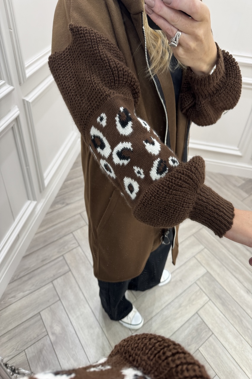Brown Leopard Snuggles Jacket 