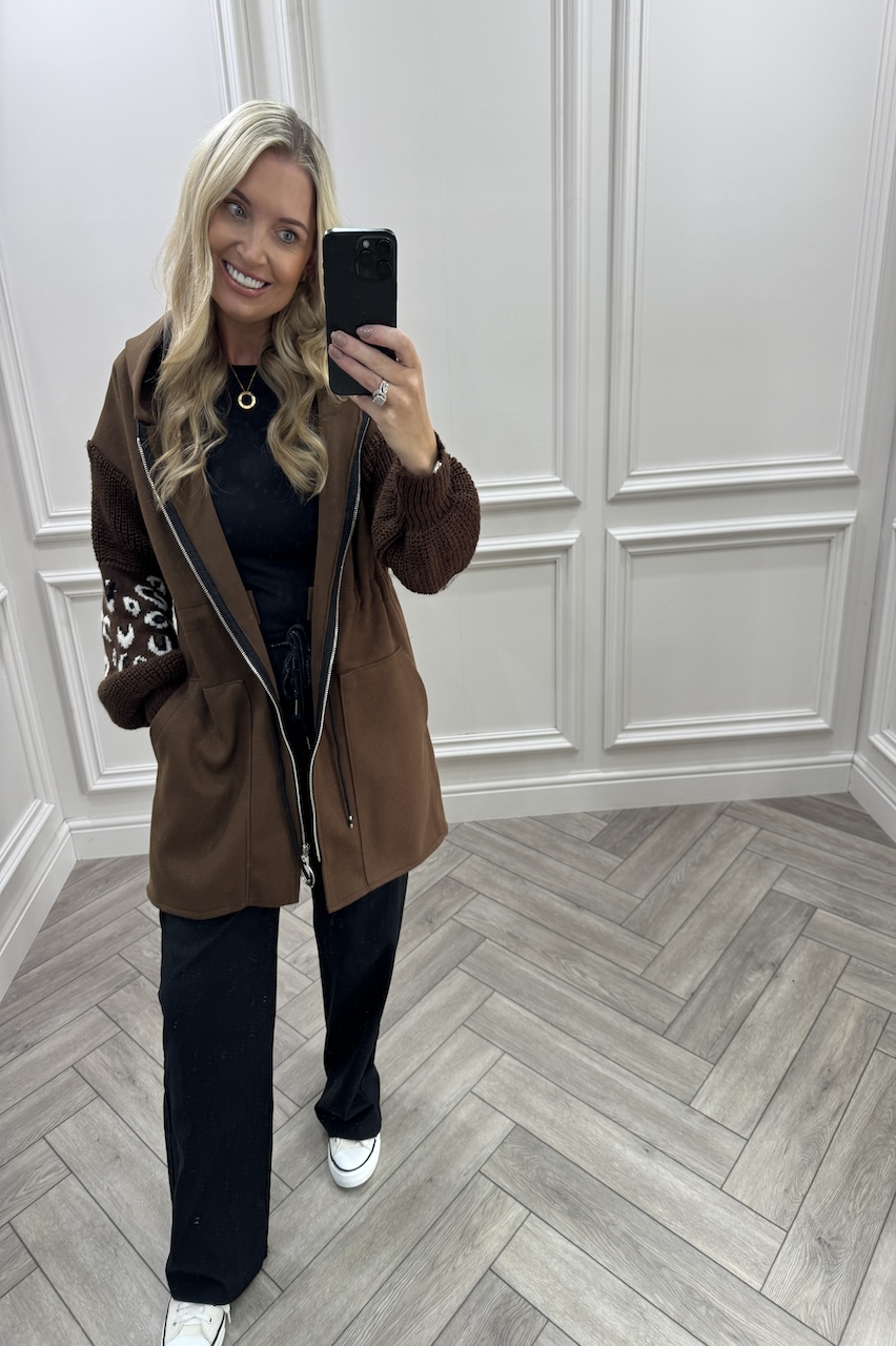 Brown Leopard Snuggles Jacket 