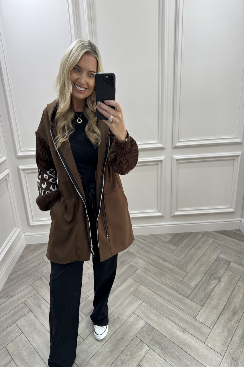 Brown Leopard Snuggles Jacket 