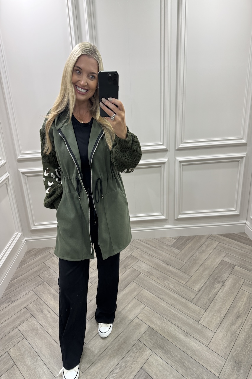 Khaki Leopard Snuggles Jacket 