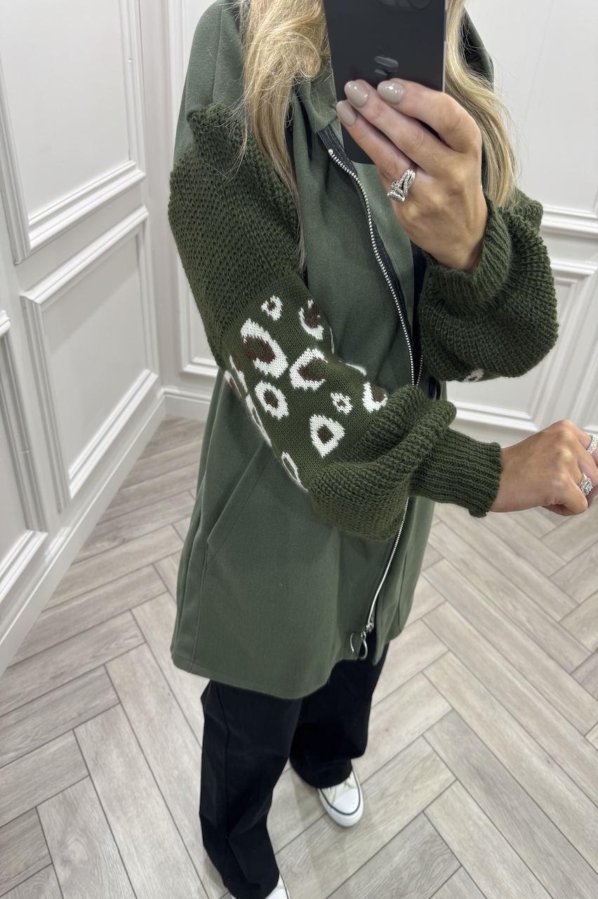 Khaki Leopard Snuggles Jacket 