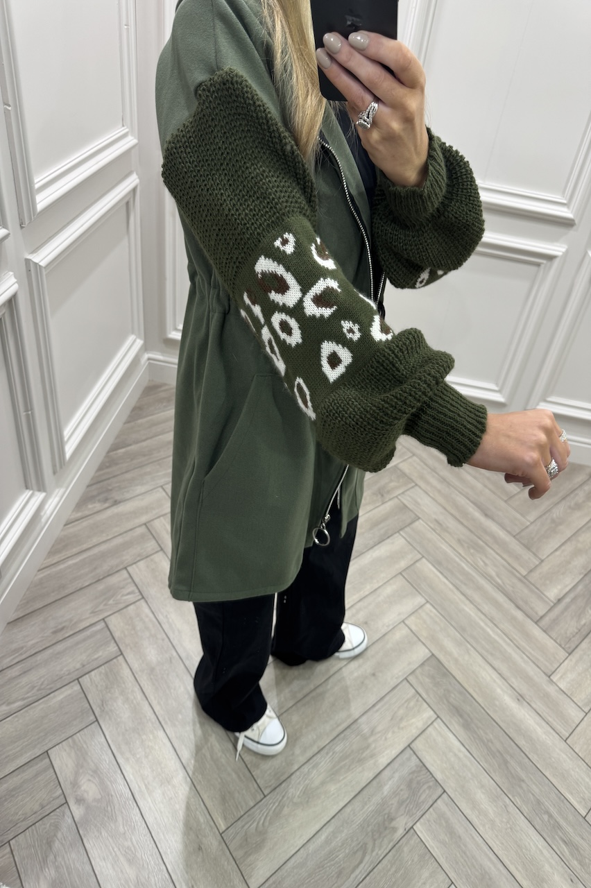 Khaki Leopard Snuggles Jacket 