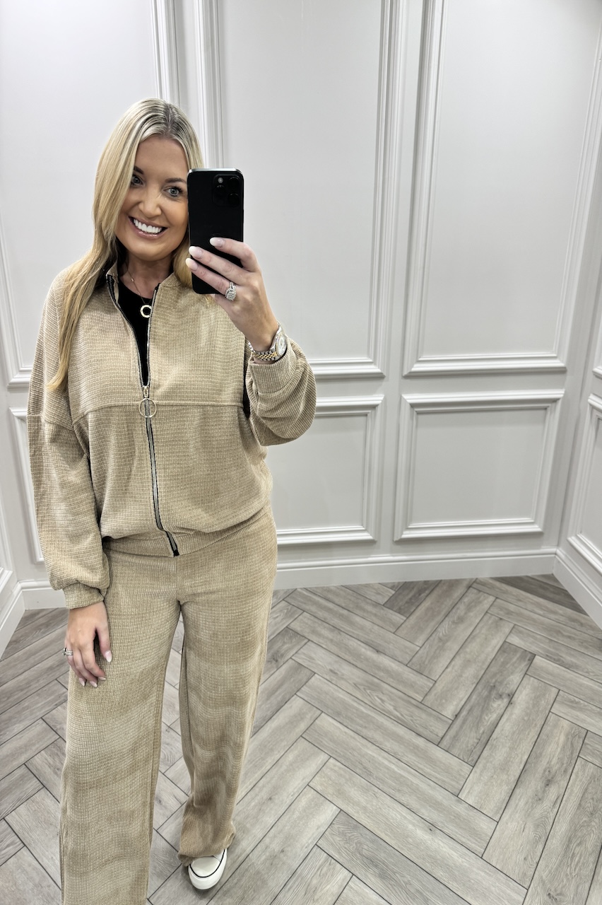 Tan Love To Lounge  Loungewear Set
