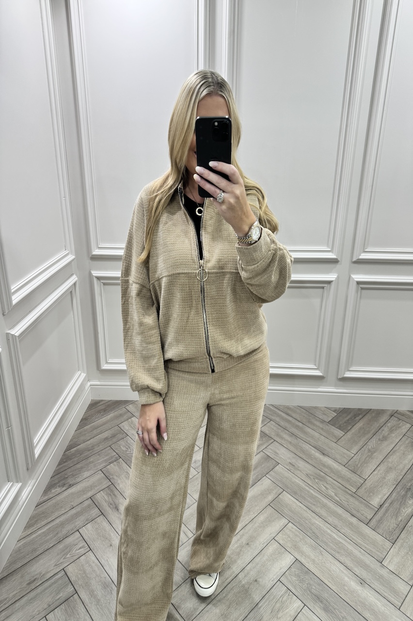 Tan Love To Lounge  Loungewear Set