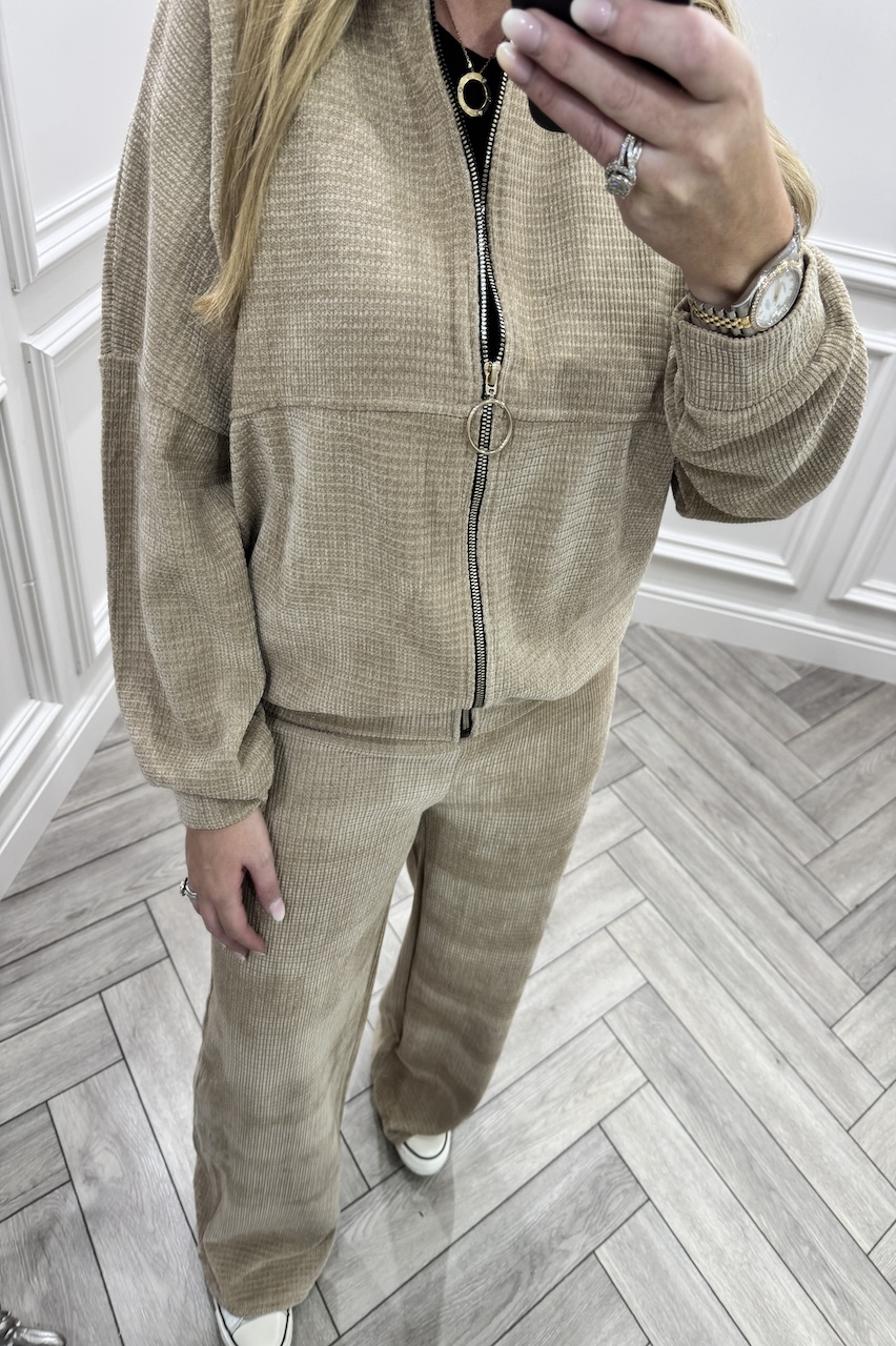 Tan Love To Lounge  Loungewear Set