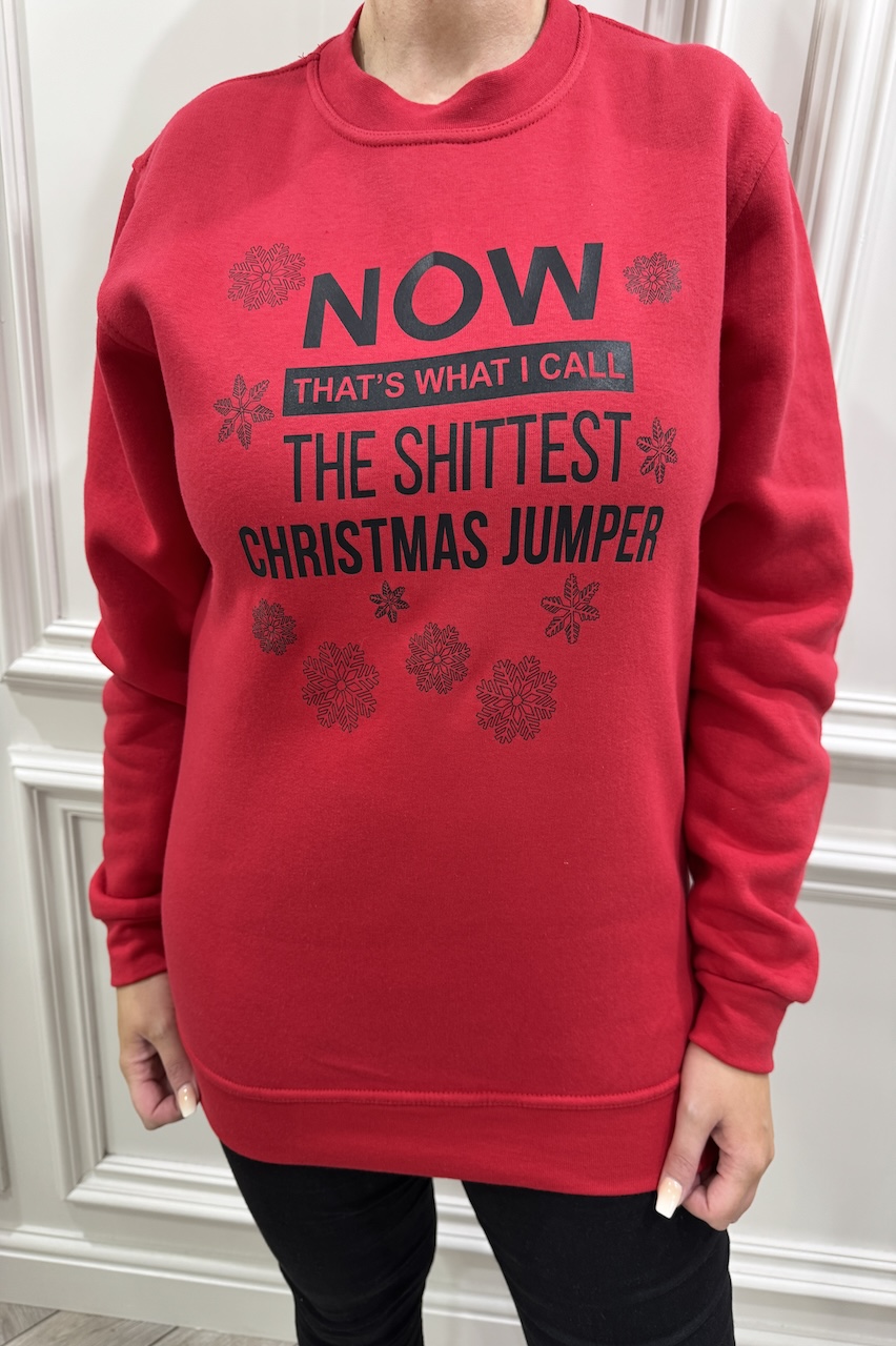 Red 'Now Thats What I Call...' Christmas Sweatshirt