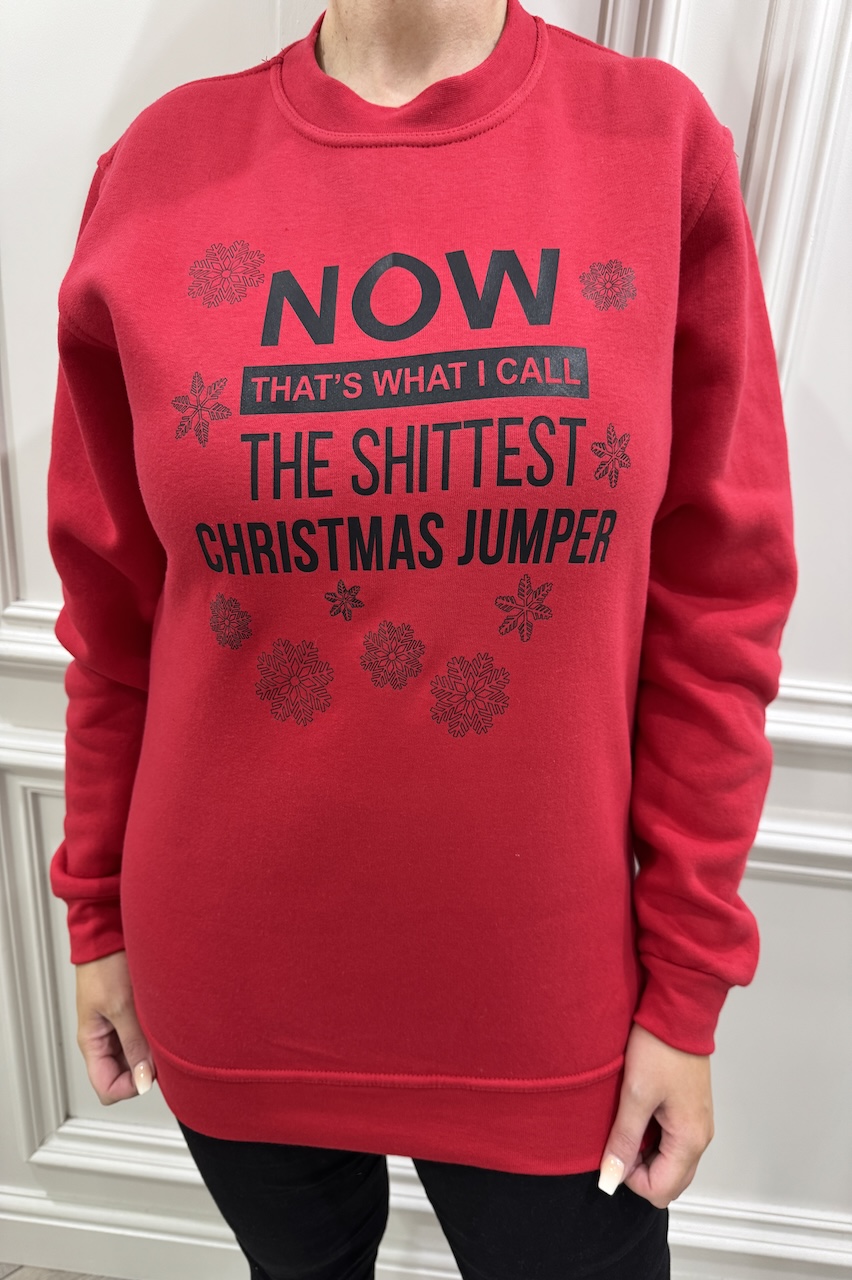 Red 'Now Thats What I Call...' Christmas Sweatshirt