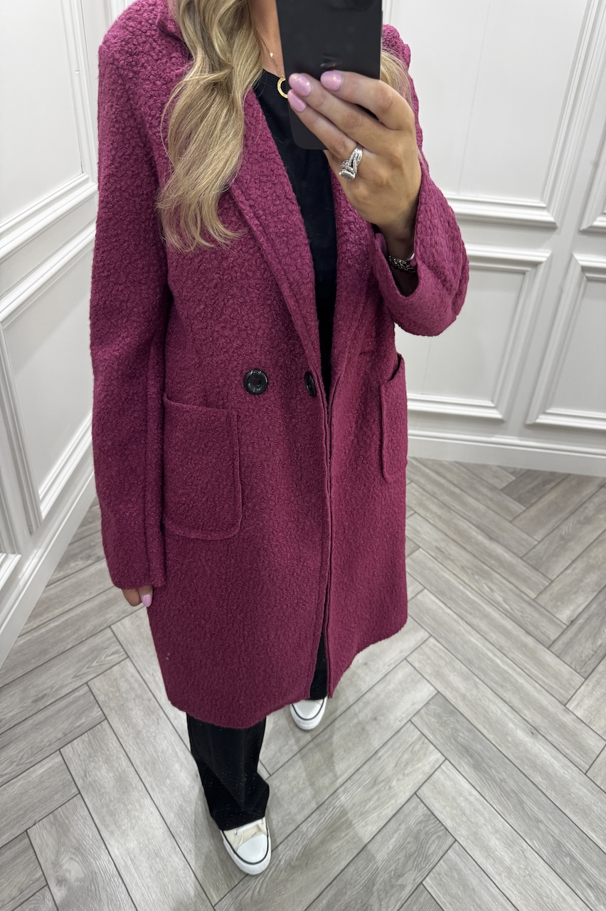 Wine Luxury Iconic Coat 