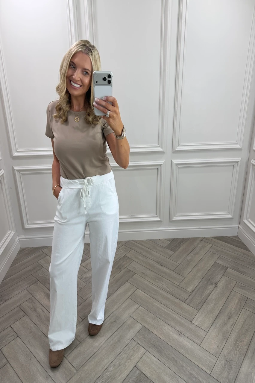 White Magic Wide Leg Trousers 
