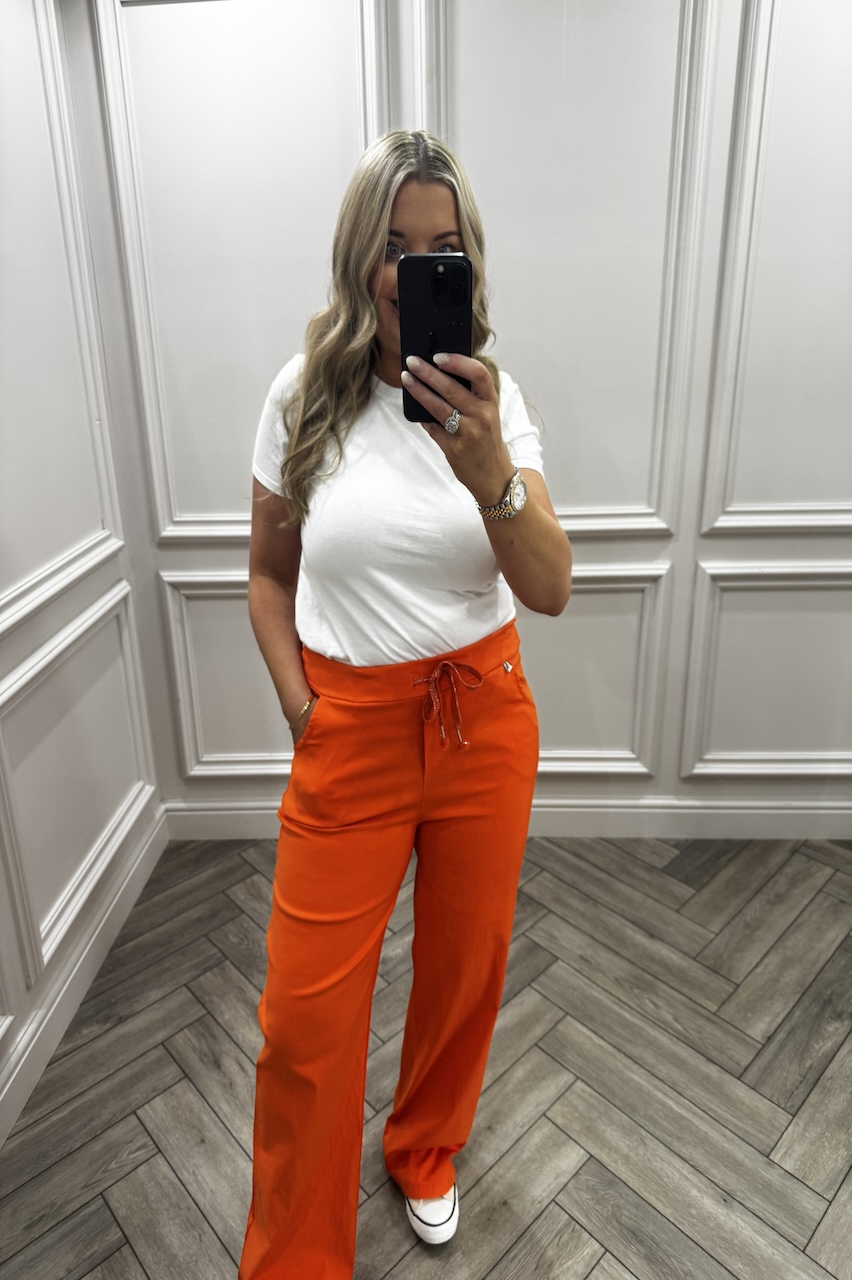Orange Magic Wide Leg Trousers 