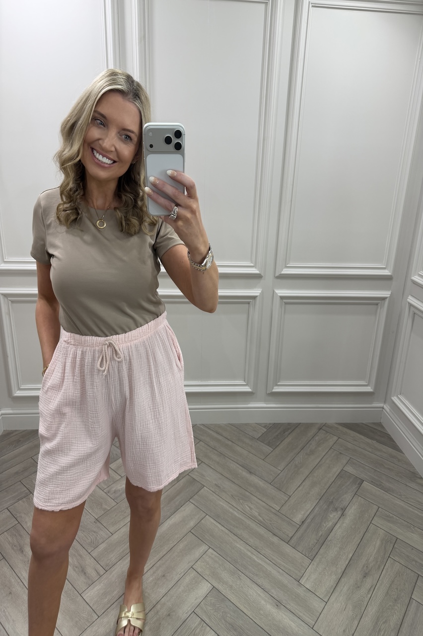 Lola Pink Double Cotton Shorts