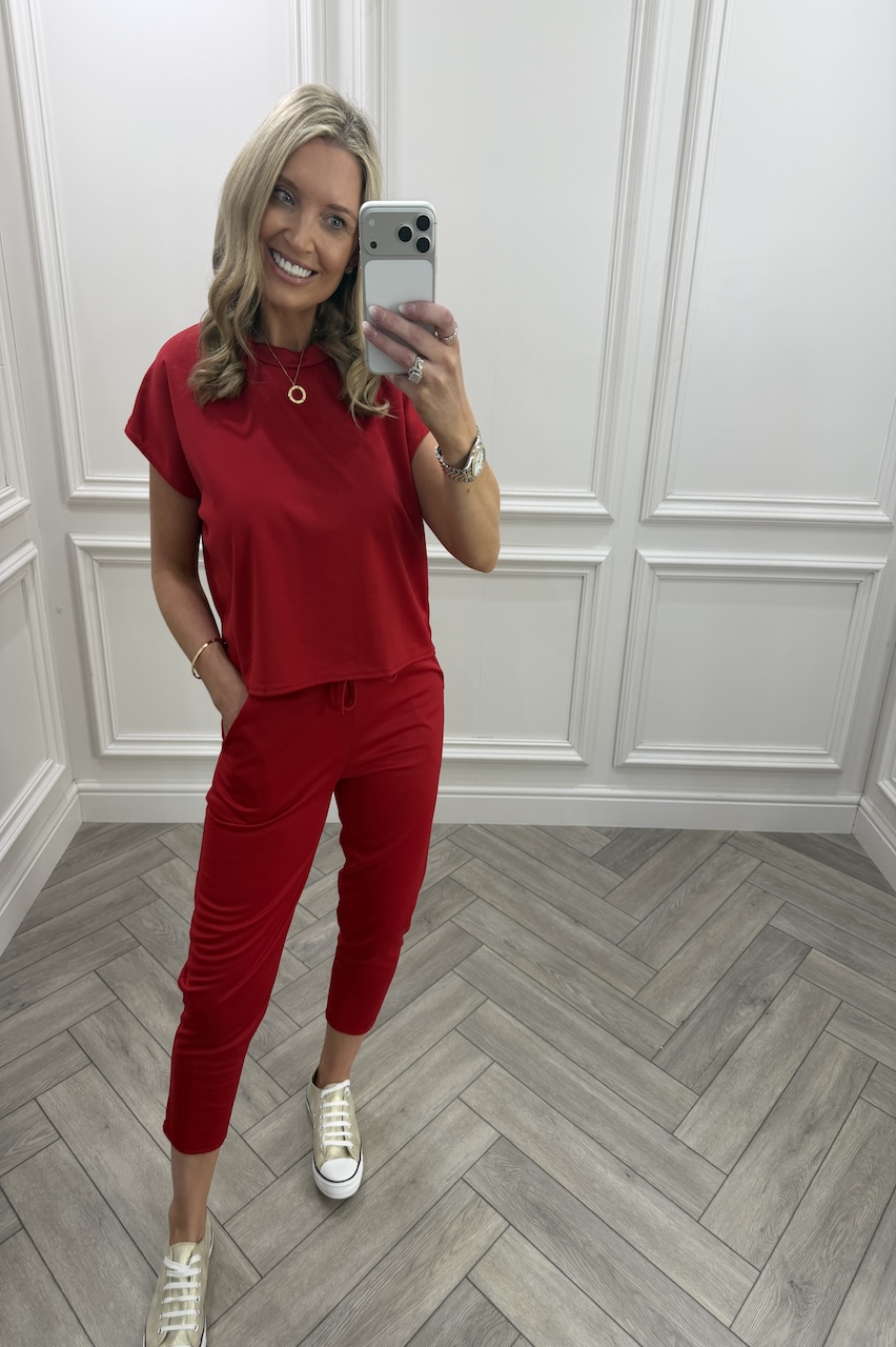 Alba Red Lounge Set