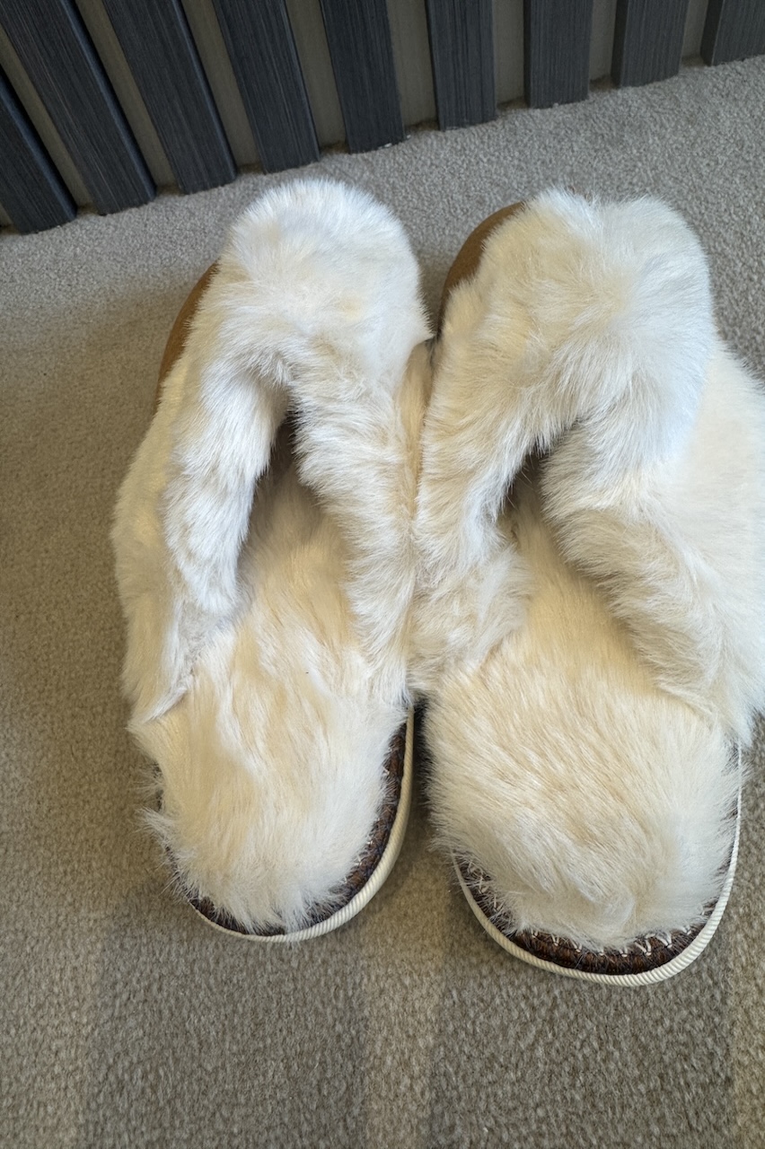 Camel Lavish Mules With Faux Fur Lining 
