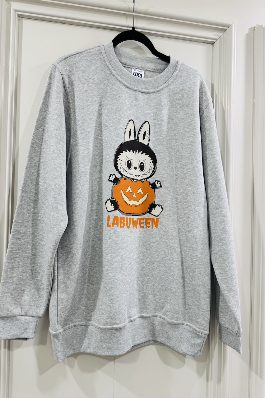 Grey Labuween Halloween Sweatshirt 