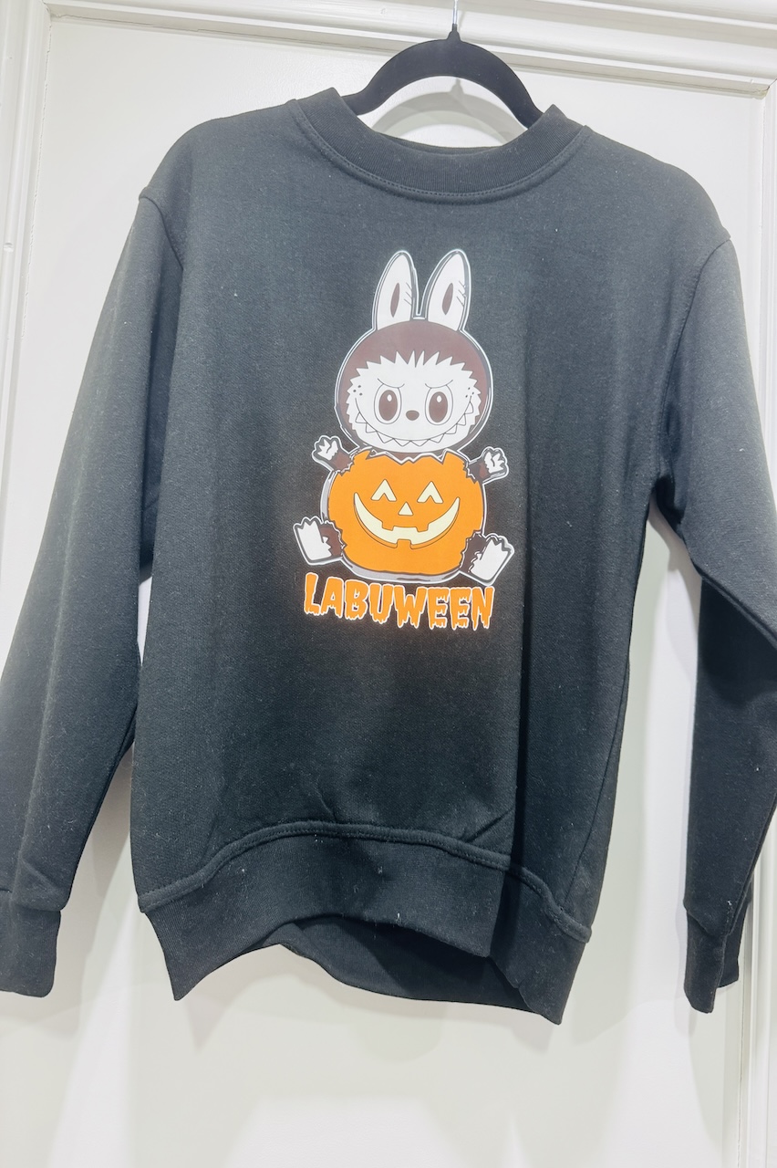Children's Black Labuween Halloween Sweatshirt