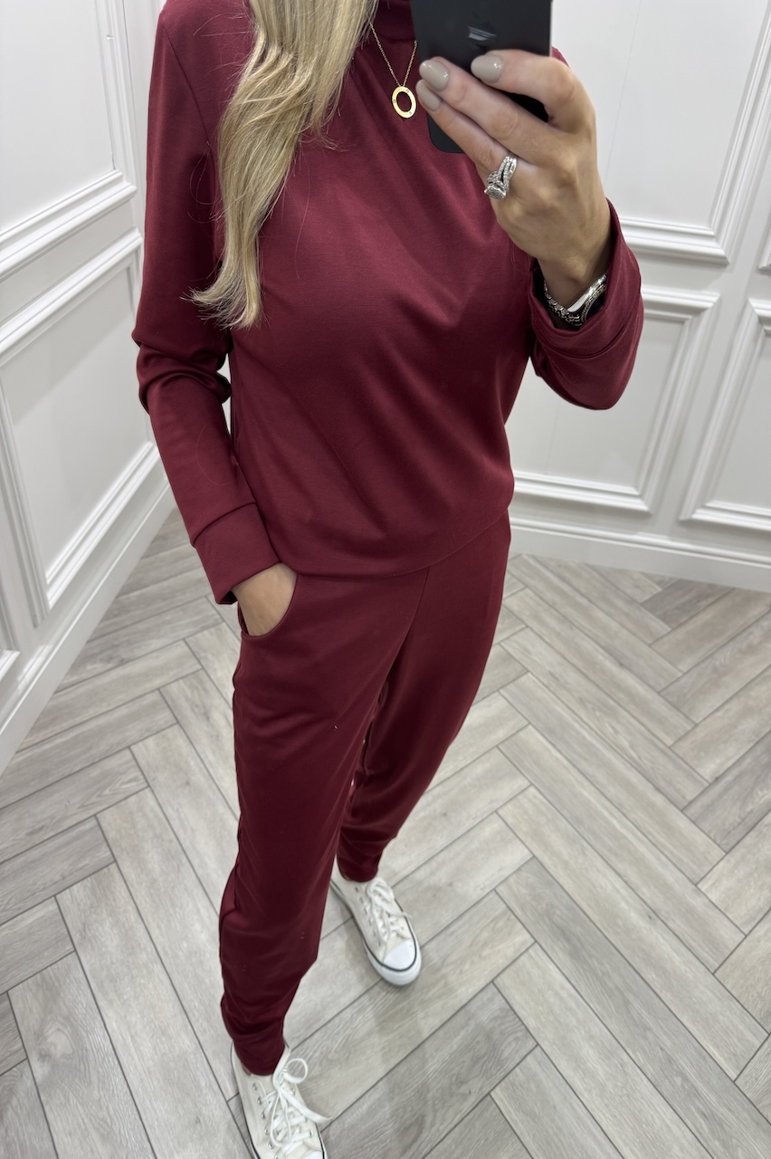 Hope Burgundy Lounge Set