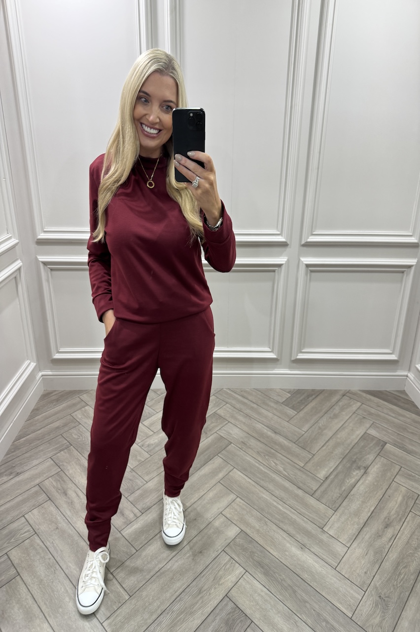 Hope Burgundy Lounge Set