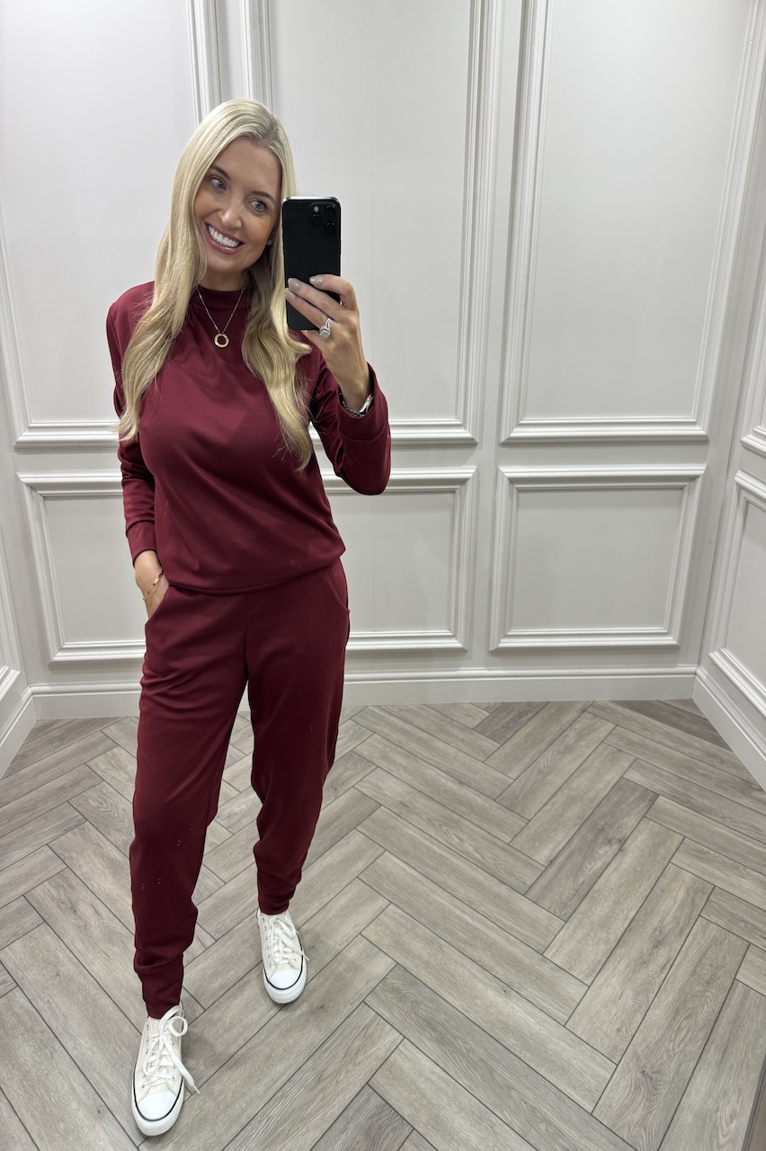 Hope Burgundy Lounge Set