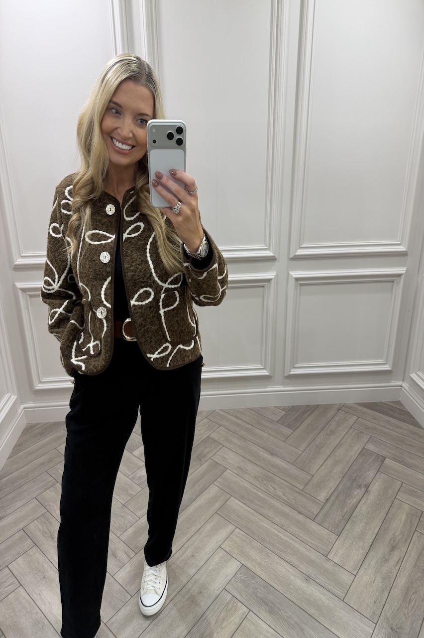 Romy Brown Swirl Jacket