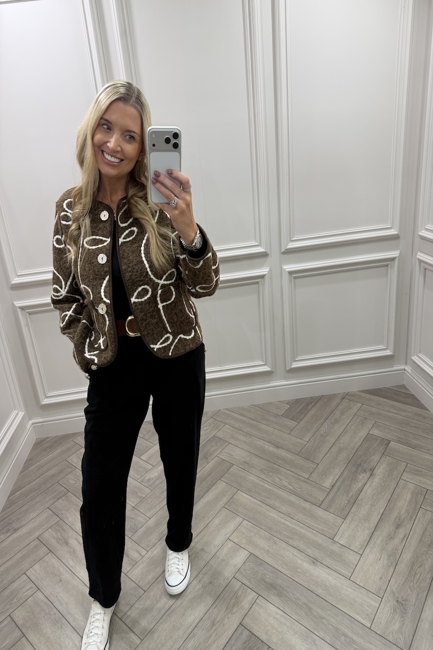 Romy Brown Swirl Jacket