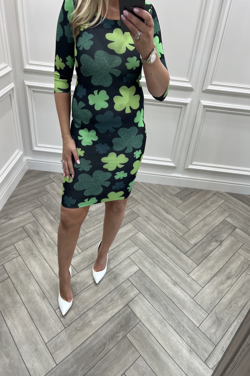 Clover  Irish Bodycon Dress