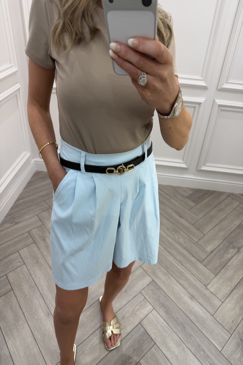  Bella Light Blue  Magic High Waist Shorts 