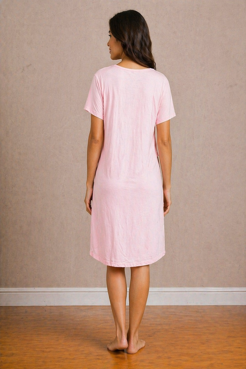Maternity Pink "Hey Girl" Nighty