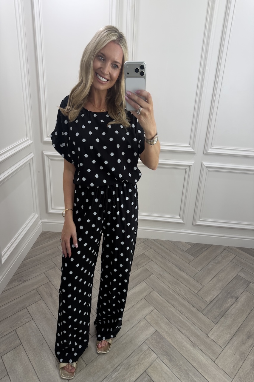 Black & White Monaco Polka Co-Ord