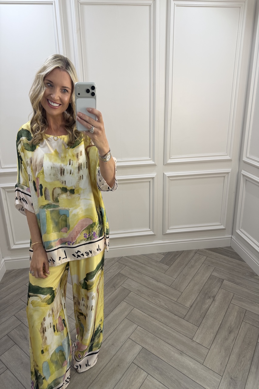 Yellow Capri Trouser Co-Ord