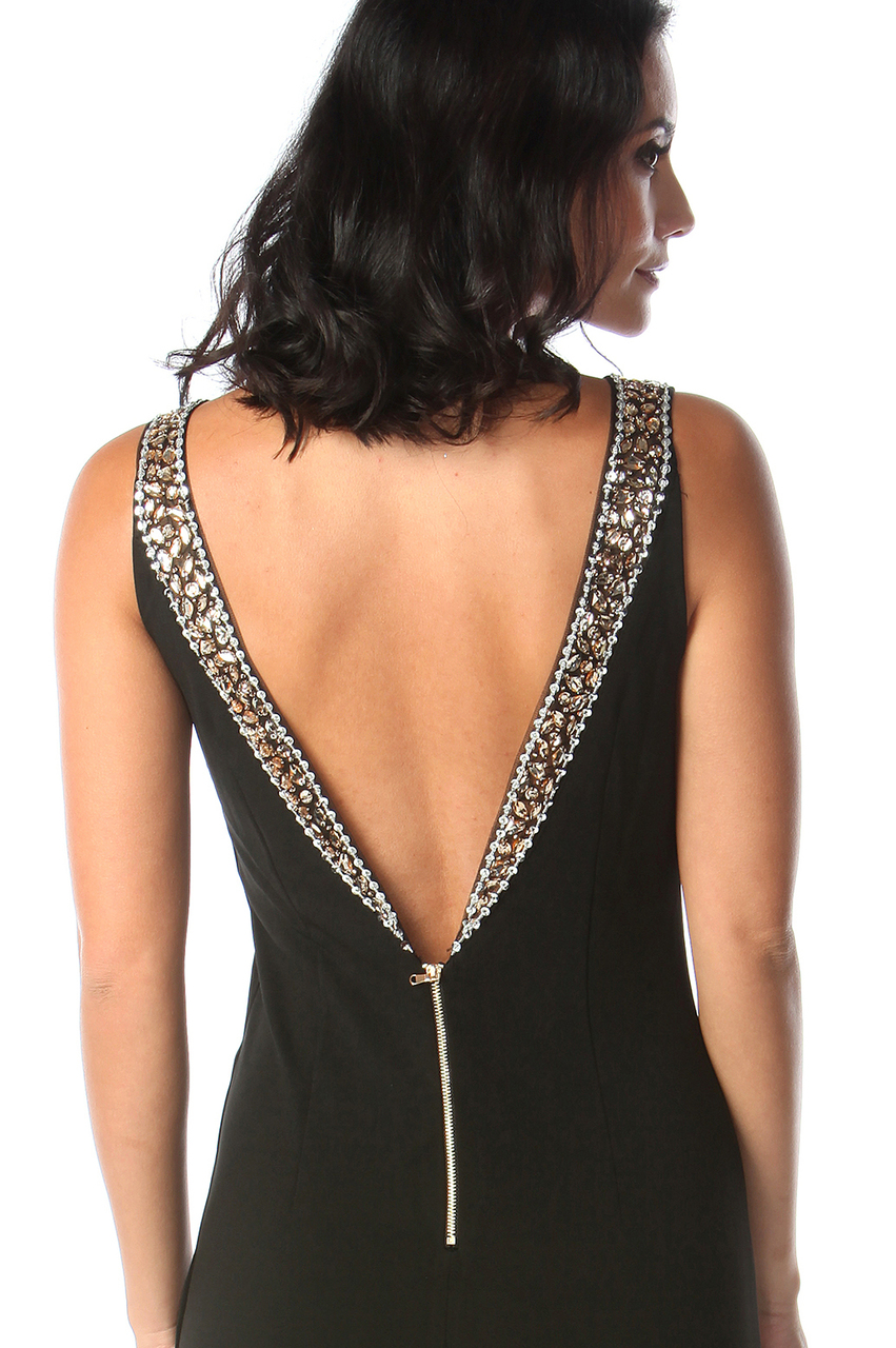 Lux Java Black Diamond Bodycon Dress