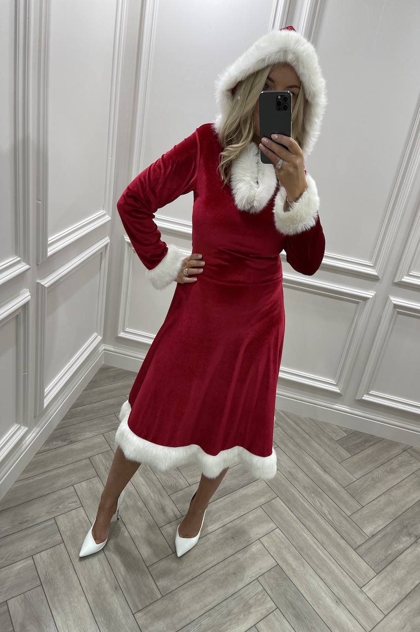 Luxury Velvet Santa Dress