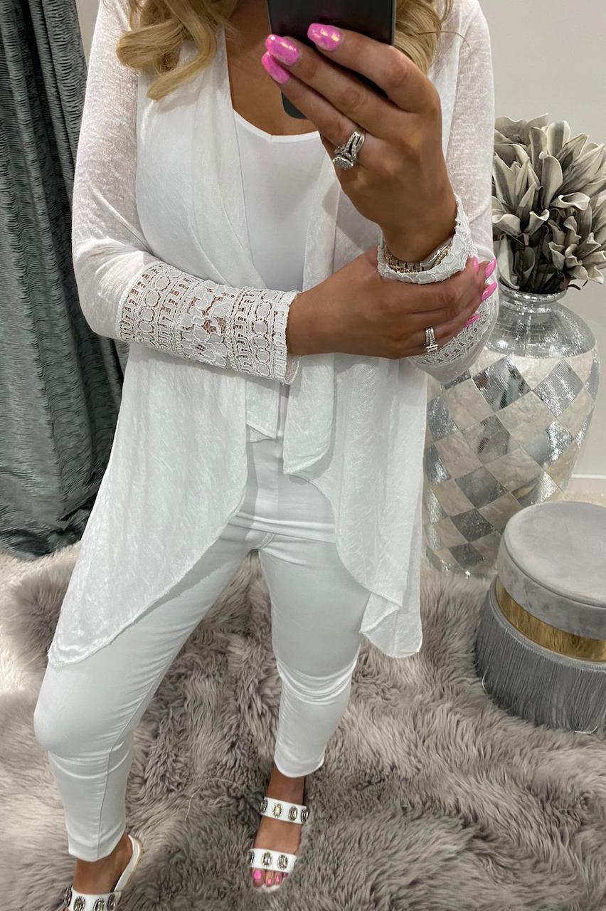 White lace cardigans for ladies Clearance