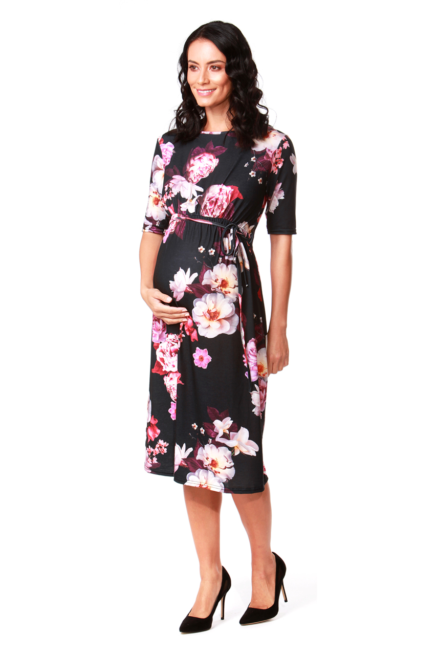 Maternity Dhera Belted Midi Dress