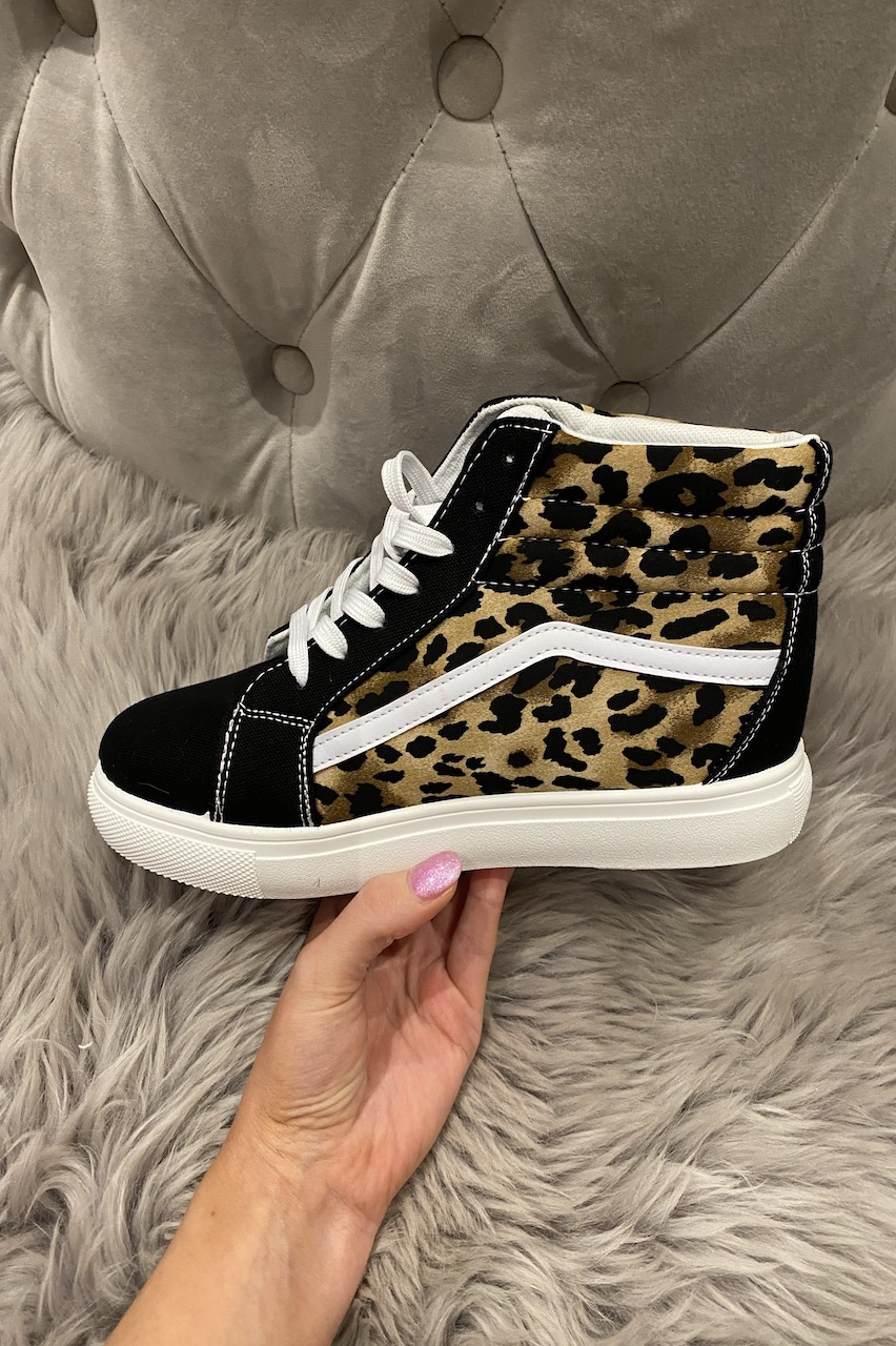 Legacy High Top Leopard Trainers - Want 