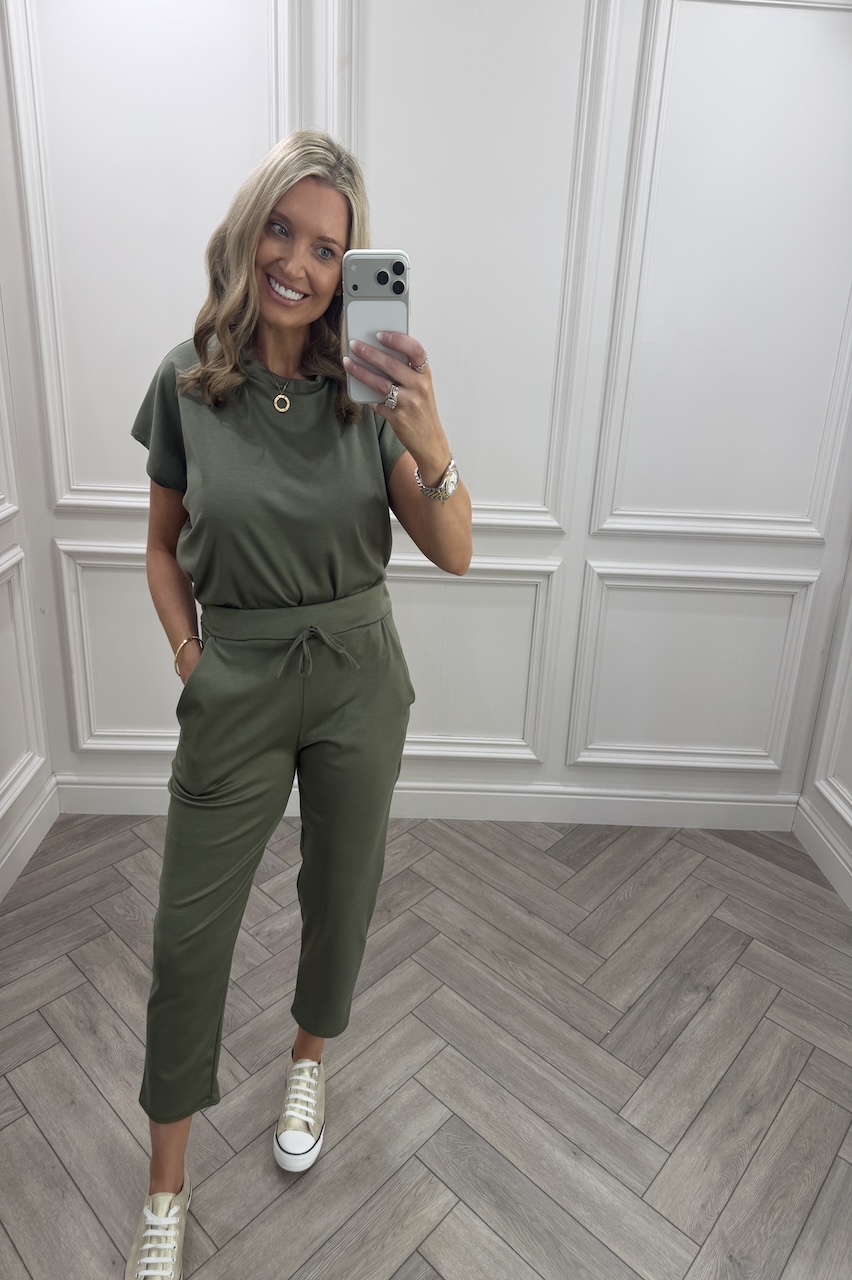 Alba Khaki Lounge Set