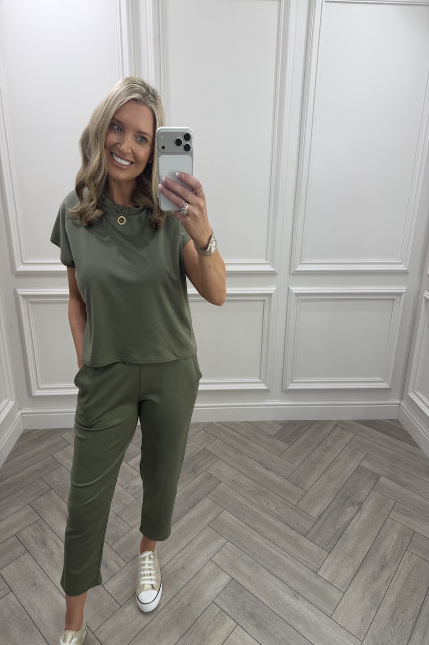 Alba Khaki Lounge Set