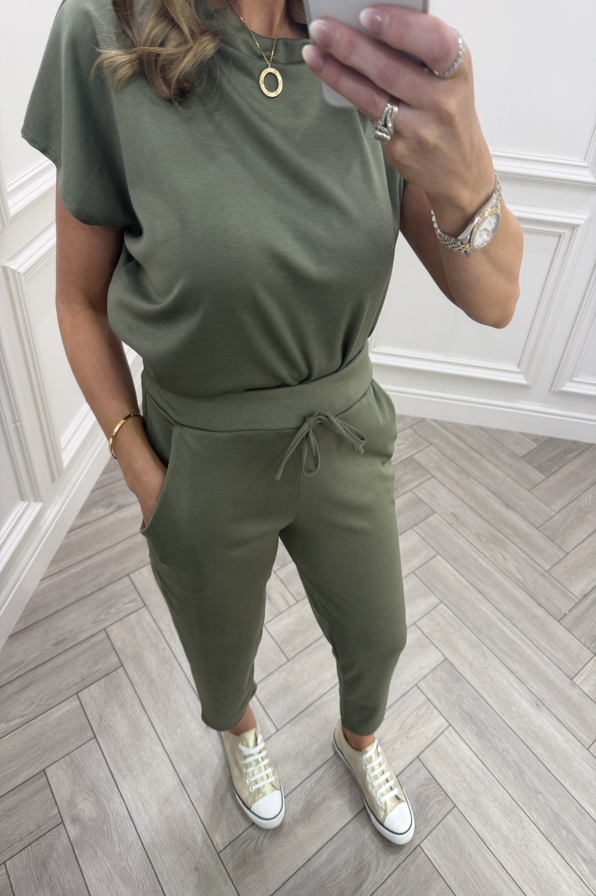 Alba Khaki Lounge Set