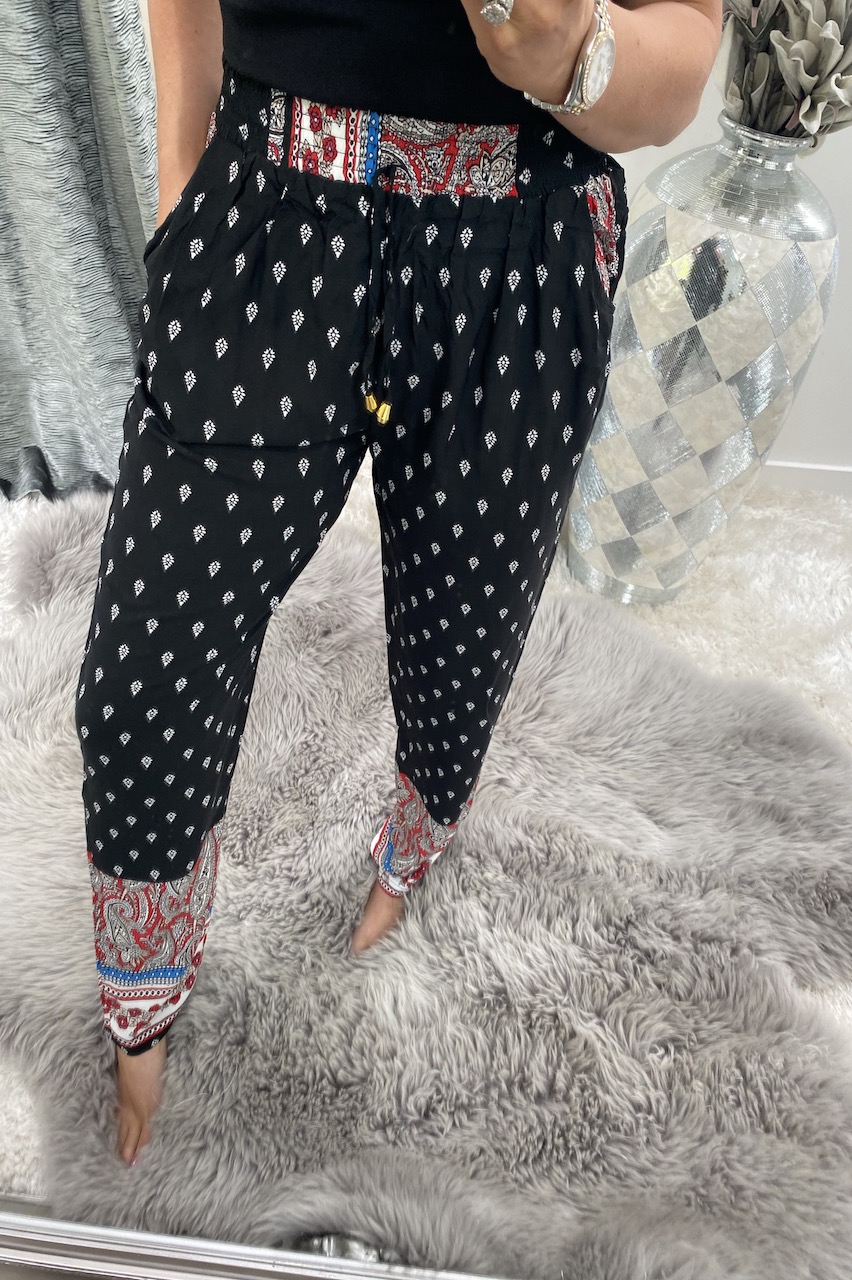 Elasticated bottom trousers clearance