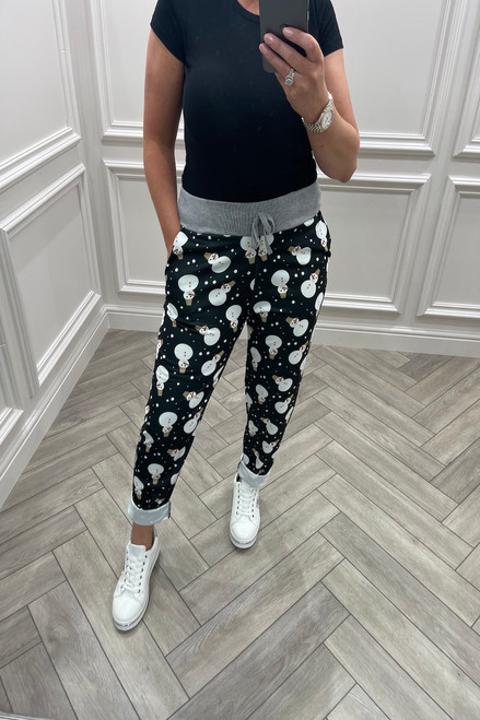 Fluffy christmas joggers shop